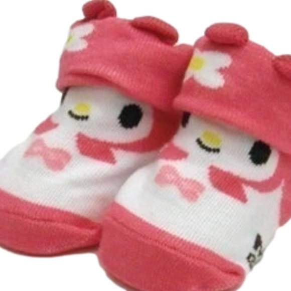 Sanrio Newborn Non-Slip My Melody Baby Socks 0-9 month - Picture 2 of 5